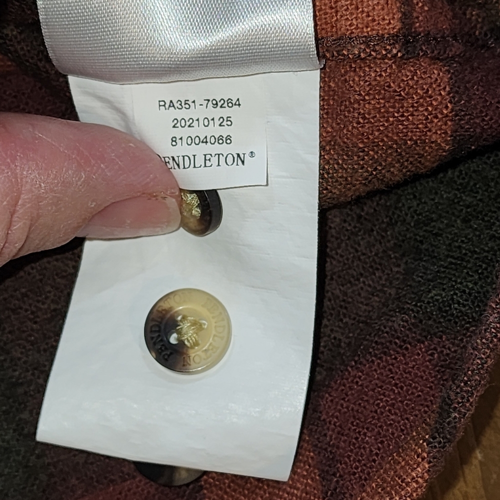 Pendleton Button Down Plaid Flannel Shirt Sz Medi… - image 3